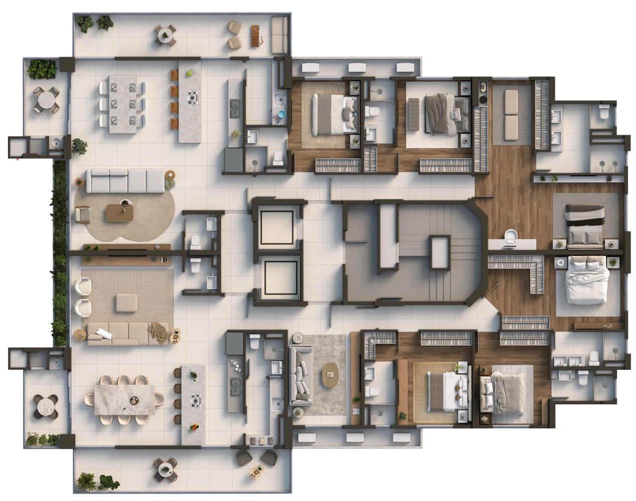 planta Planta pavimento diferenciado